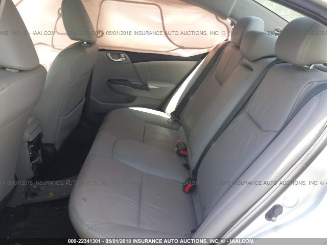 2HGFB2F94DH510702 - 2013 HONDA CIVIC EXL 银色 照片 8