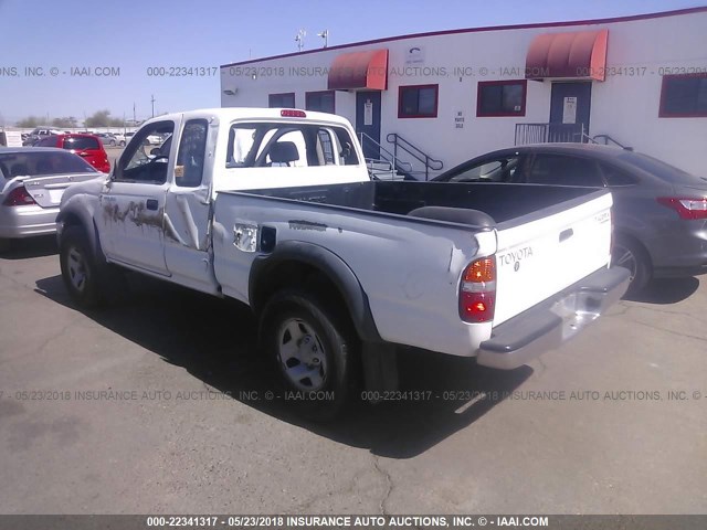 5TESM92N31Z725216 - 2001 TOYOTA TACOMA XTRACAB PRERUNNER თეთრი ფოტო 3