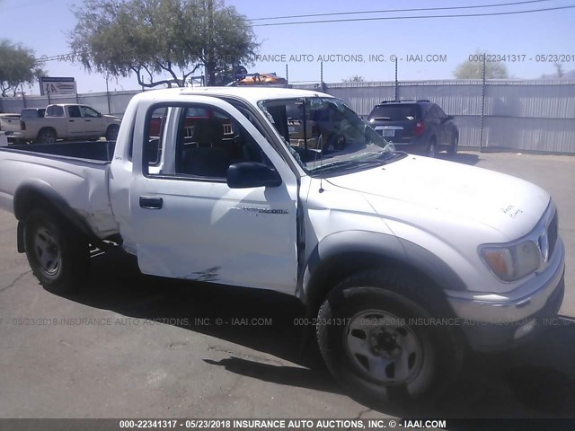5TESM92N31Z725216 - 2001 TOYOTA TACOMA XTRACAB PRERUNNER თეთრი ფოტო 6