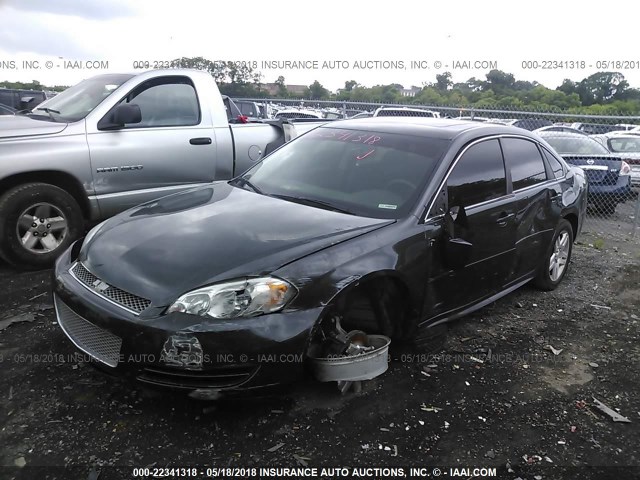 2G1WB5E32F1121901 - 2015 CHEVROLET IMPALA LIMITED LT GRAY photo 2