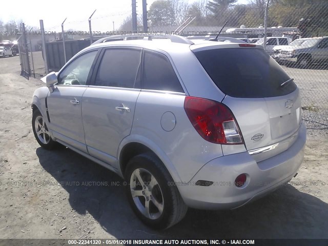 3GNAL3EK4ES569917 - 2014 CHEVROLET CAPTIVA LT SILVER photo 3