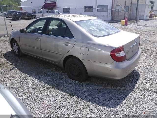 4T1BE32K84U910919 - 2004 TOYOTA CAMRY LE/XLE/SE TAN photo 3