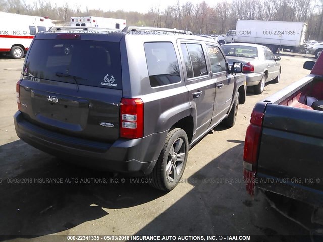 1C4NJRFB0FD117790 - 2015 JEEP PATRIOT LATITUDE GRAY photo 4