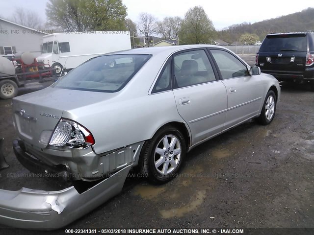 4T1BF28B9YU056821 - 2000 TOYOTA AVALON XL/XLS SILVER photo 4