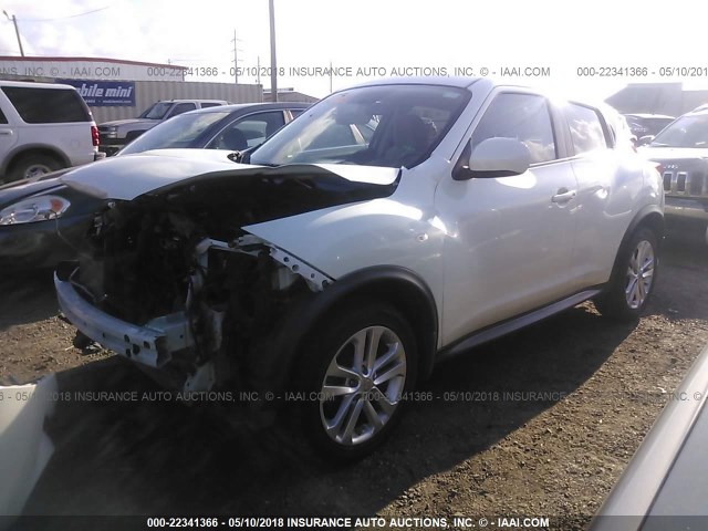 JN8AF5MR3CT102649 - 2012 NISSAN JUKE S/SV/SL WHITE photo 2