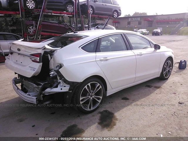 3FA6P0D98HR155847 - 2017 FORD FUSION TITANIUM WHITE photo 4