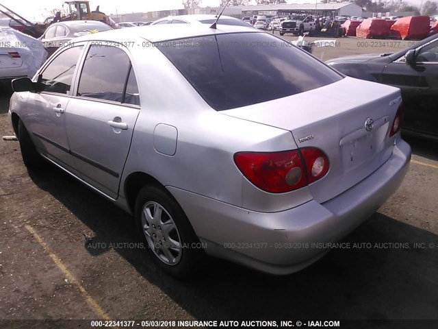 JTDBR32E450054417 - 2005 TOYOTA COROLLA CE/LE SILVER photo 3