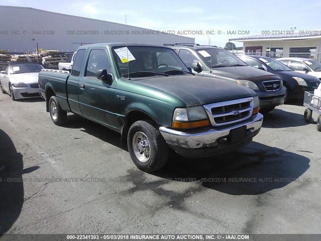 1FTYR14X5XTA64873 - 1999 FORD RANGER SUPER CAB GREEN photo 1