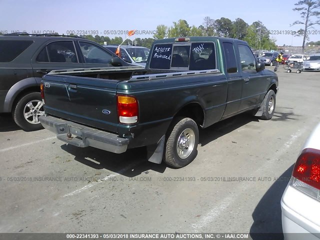 1FTYR14X5XTA64873 - 1999 FORD RANGER SUPER CAB GREEN photo 4