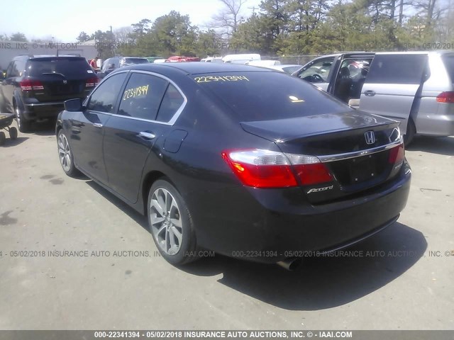 1HGCR2F5XDA247271 - 2013 HONDA ACCORD SPORT შავი ფოტო 3