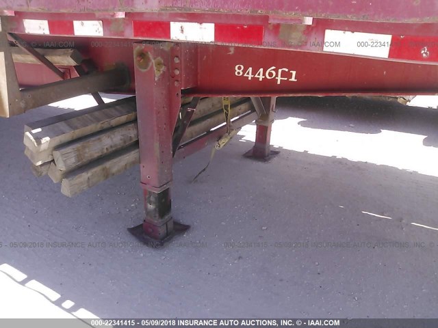 1GRDM96255M703263 - 2005 GREAT DANE FLATBED  RED photo 9