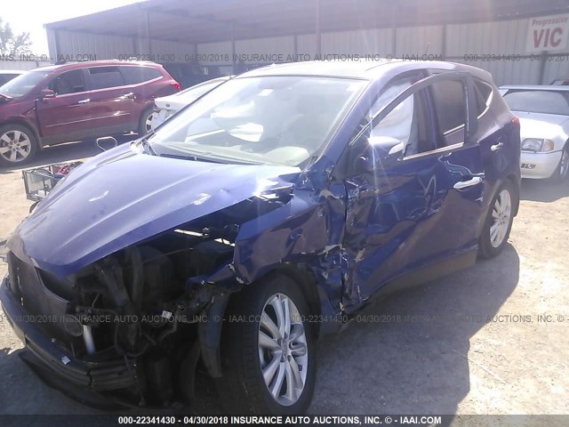 KM8JU3AC0BU262093 - 2011 HYUNDAI TUCSON GLS/LIMITED 蓝色 照片 6