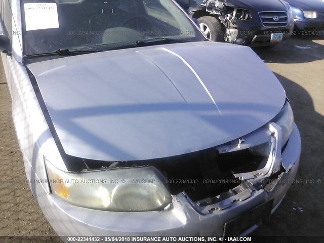 1G8AJ55F36Z137833 - 2006 SATURN ION LEVEL 2 SILVER photo 10