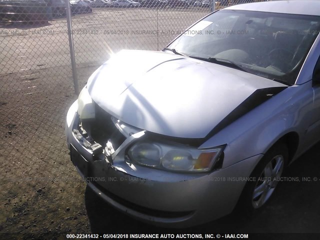 1G8AJ55F36Z137833 - 2006 SATURN ION LEVEL 2 SILVER photo 6