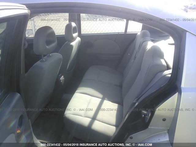 1G8AJ55F36Z137833 - 2006 SATURN ION LEVEL 2 SILVER photo 8