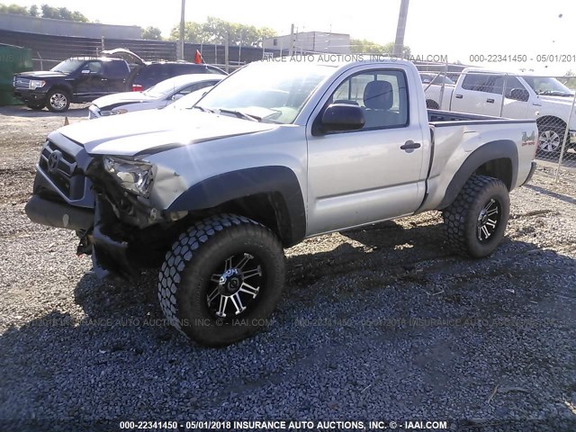 5TFPX4EN9DX016894 - 2013 TOYOTA TACOMA SILVER photo 2