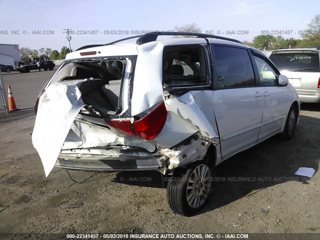 5TDZK22CX8S177054 - 2008 TOYOTA SIENNA XLE/XLE LIMITED WHITE photo 4