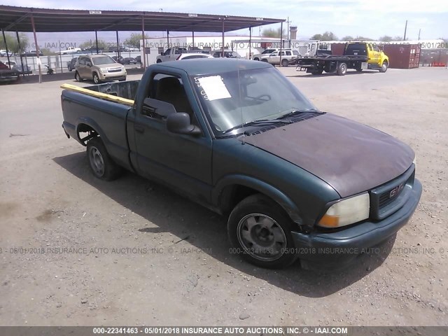 1GTCS1444WK518815 - 1998 GMC SONOMA GREEN photo 1