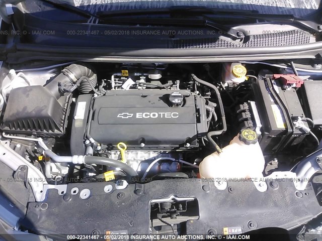 1G1JB5SH7H4157214 - 2017 CHEVROLET SONIC LS 银色 照片 10