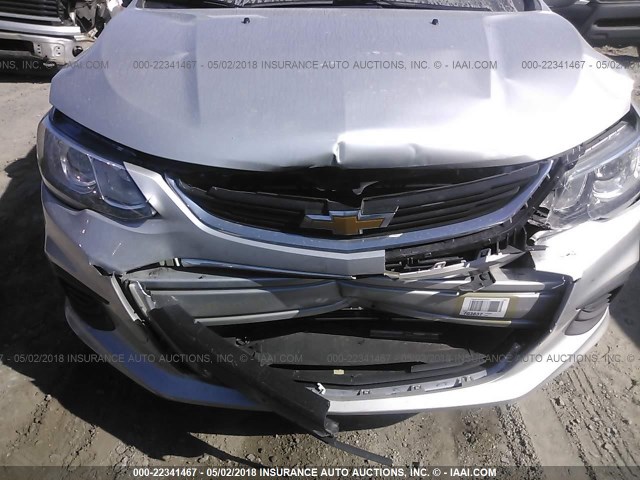 1G1JB5SH7H4157214 - 2017 CHEVROLET SONIC LS 银色 照片 6