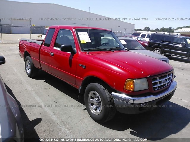 1FTYR14E21PA27892 - 2001 FORD RANGER SUPER CAB RED photo 1