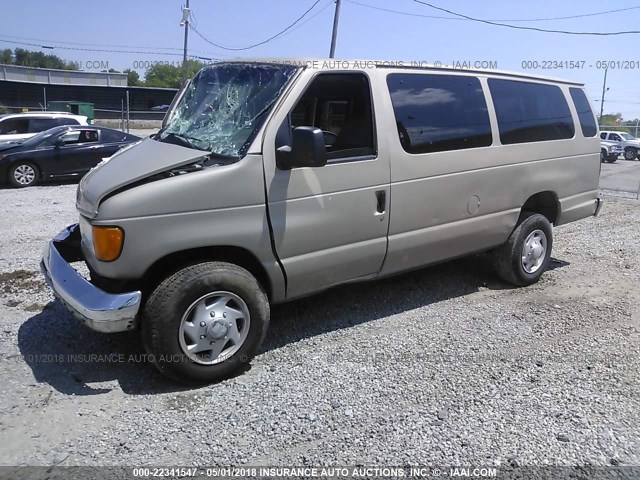 1FBSS31L57DB34961 - 2007 FORD ECONOLINE E350 SUPER DUTY WAGON TAN photo 2