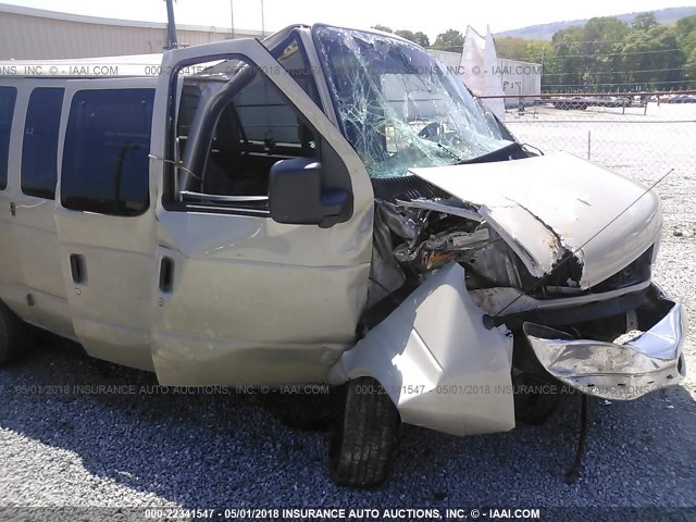 1FBSS31L57DB34961 - 2007 FORD ECONOLINE E350 SUPER DUTY WAGON TAN photo 6