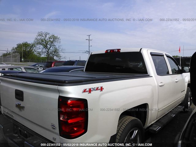 3GCUKREC0FG196514 - 2015 CHEVROLET SILVERADO K1500 LT WHITE photo 4