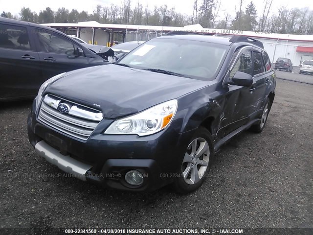 4S4BRDPC9D2259601 - 2013 SUBARU OUTBACK 3.6R LIMITED BLUE photo 2