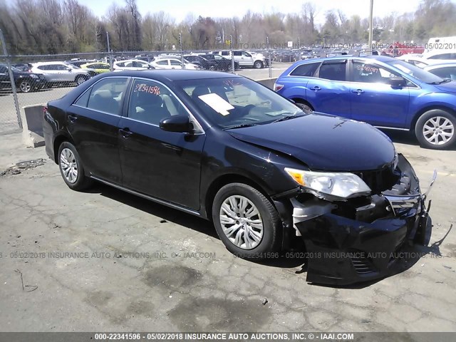 4T1BF1FK2CU021222 - 2012 TOYOTA CAMRY SE/LE/XLE BLACK photo 1