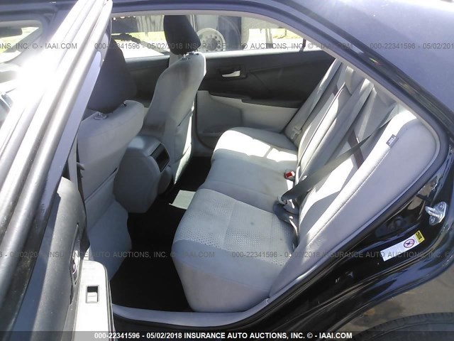 4T1BF1FK2CU021222 - 2012 TOYOTA CAMRY SE/LE/XLE BLACK photo 8
