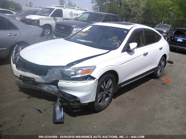 5J6TF2H56DL003328 - 2013 HONDA CROSSTOUR EXL თეთრი ფოტო 2