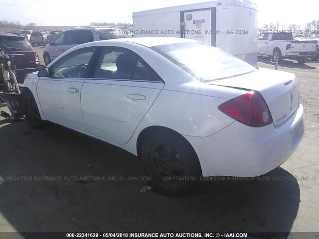 1G2ZG57B794194656 - 2009 PONTIAC G6 WHITE photo 3