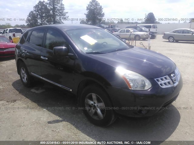 JN8AS5MT5DW524882 - 2013 NISSAN ROGUE S/SV BLACK photo 1