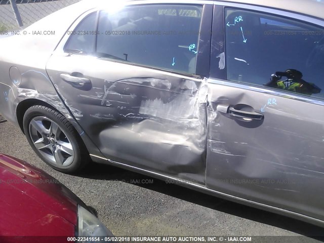 1G1ZH57B48F251190 - 2008 CHEVROLET MALIBU 1LT 棕色 照片 6