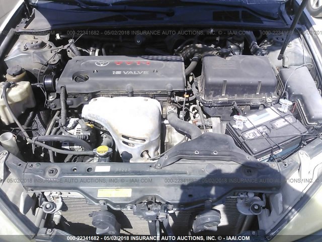 4T1BE32K64U304115 - 2004 TOYOTA CAMRY LE/XLE/SE მწვანე ფოტო 10