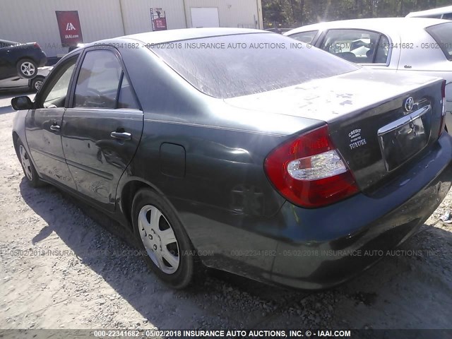 4T1BE32K64U304115 - 2004 TOYOTA CAMRY LE/XLE/SE მწვანე ფოტო 3