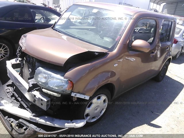 JN8AZ2KR7BT204172 - 2011 NISSAN CUBE S/SL/KROM BROWN photo 2