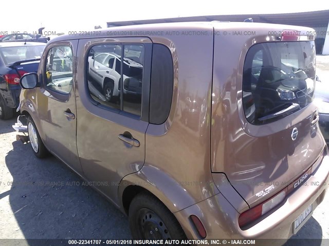 JN8AZ2KR7BT204172 - 2011 NISSAN CUBE S/SL/KROM BROWN photo 3