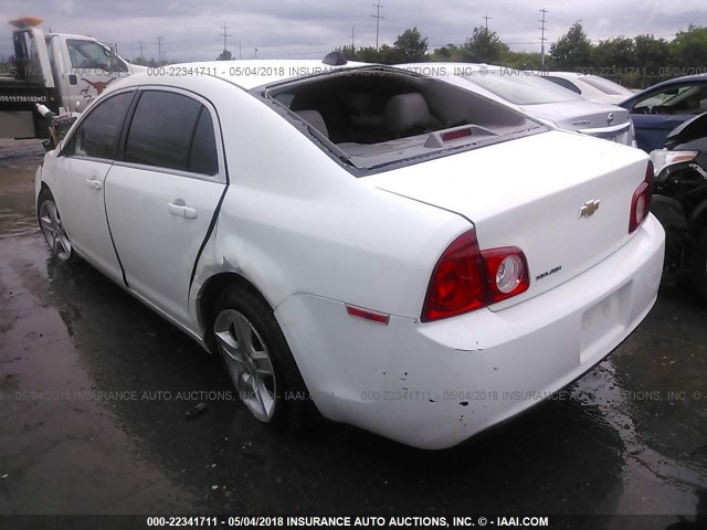 1G1ZA5E03CF347682 - 2012 CHEVROLET MALIBU LS 白色 照片 3