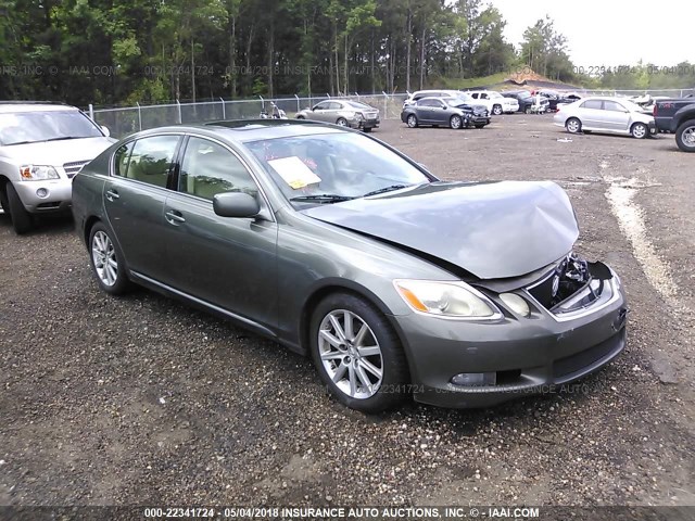 JTHBH96S265010604 - 2006 LEXUS GS GENERATION 200 300 GREEN photo 1