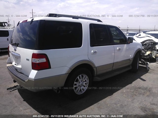 1FMJU1H58BEF38798 - 2011 FORD EXPEDITION XLT/KING RANCH WHITE photo 4