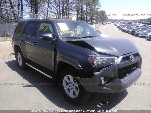 JTEBU5JR8G5391589 - 2016 TOYOTA 4RUNNER SR5 PREM/LTDL/TRAIL/TRD GRAY photo 1