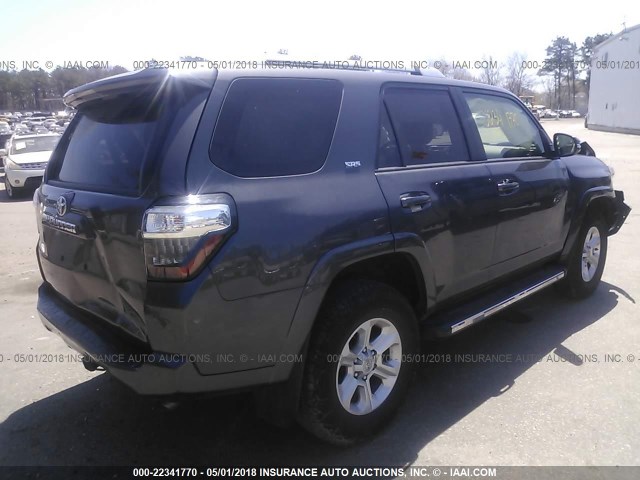 JTEBU5JR8G5391589 - 2016 TOYOTA 4RUNNER SR5 PREM/LTDL/TRAIL/TRD GRAY photo 4