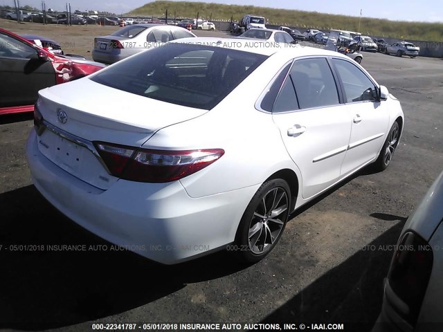 4T1BF1FK2FU051227 - 2015 TOYOTA CAMRY LE/XLE/SE/XSE WHITE photo 4