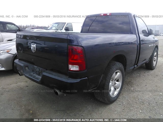 3C6JD6AT7CG261721 - 2012 DODGE RAM 1500 ST BLUE photo 4