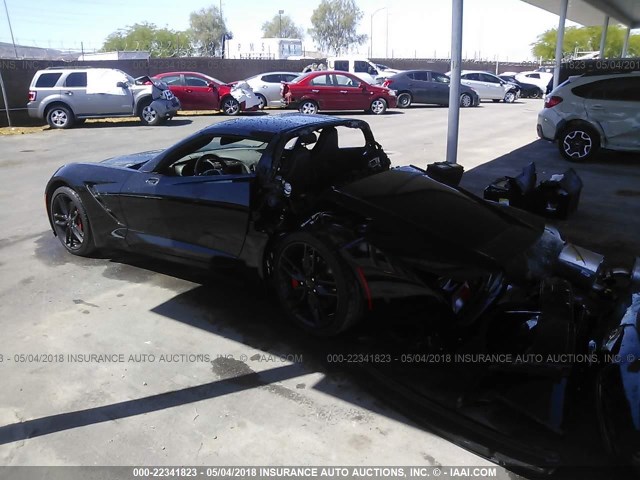 1G1YK2D71G5107788 - 2016 CHEVROLET CORVETTE STINGRAY/2LT/Z51 BLACK photo 3