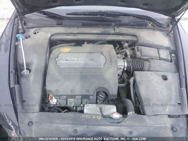 19UUA66215A031397 - 2005 ACURA TL BLACK photo 10