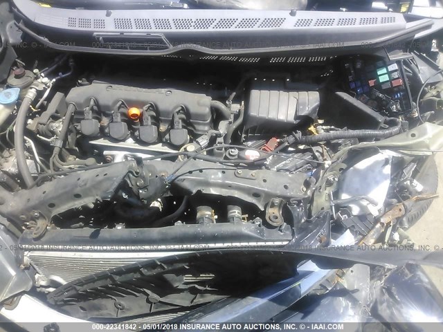 2HGFA16948H349738 - 2008 HONDA CIVIC EXL BLACK photo 10