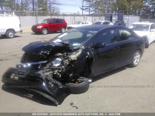 2HGFA16948H349738 - 2008 HONDA CIVIC EXL BLACK photo 6